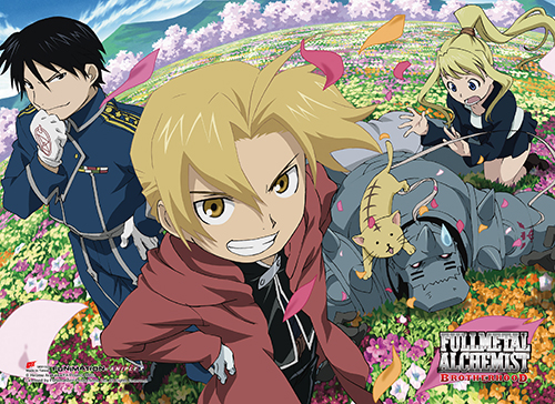 Fullmetal Alchemist Brotherhood - Group High-End Wall Scroll, an officially licensed product in our Fullmetal Alchemist Wall Scroll Posters department.