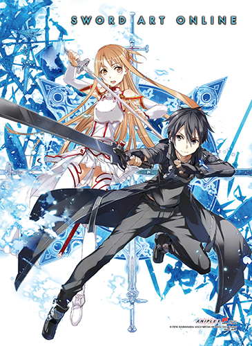 Sword Art Online - Kirito & Asuna 2 High-End Wall Scroll, an officially licensed product in our Sword Art Online Wall Scroll Posters department.