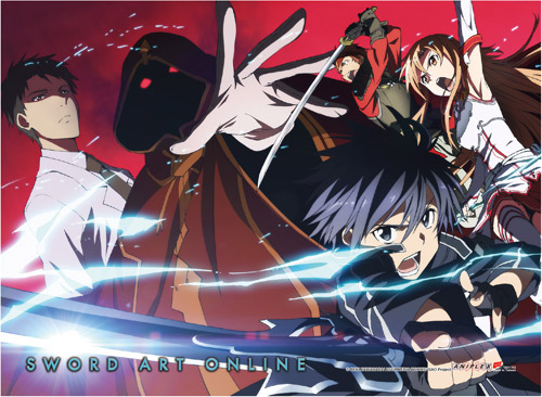 Sword Art Online - Group Hi-End Wall Scroll, an officially licensed product in our Sword Art Online Wall Scroll Posters department.