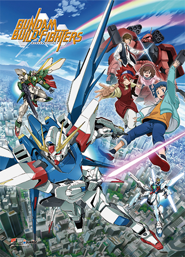 Gundam Build Fighters - Key Art High-End Wall Scroll, an officially licensed product in our Gundam Build Fighters Try Wall Scroll Posters department.