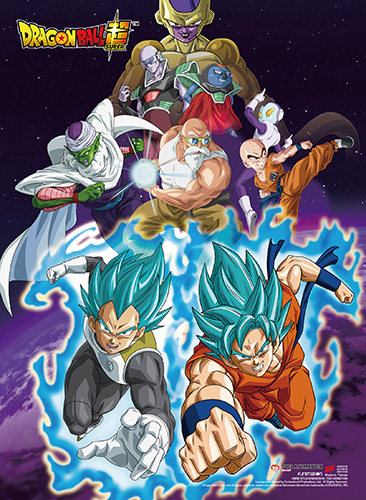 Dragon Ball Super - Resurrection F Group 01 High-End Wallscroll, an officially licensed product in our Dragon Ball Super Wall Scroll Posters department.