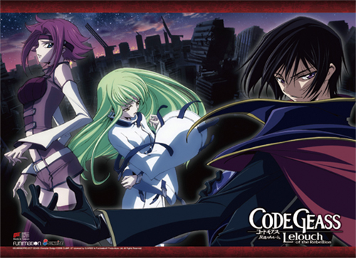 Code Geass - Lelouch, Kallen & Cc High-End Wall Scroll, an officially licensed product in our Code Geass Wall Scroll Posters department.
