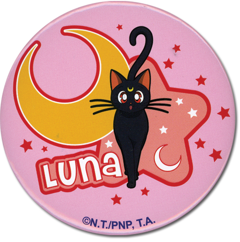 Sailormoon Luna 1.25' Button, an officially licensed product in our Sailor Moon Buttons department.