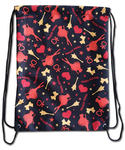 Sailor Moon - Sailor Venus Pattern Drawstring Bag, an officially licensed product in our Sailor Moon Bags department.