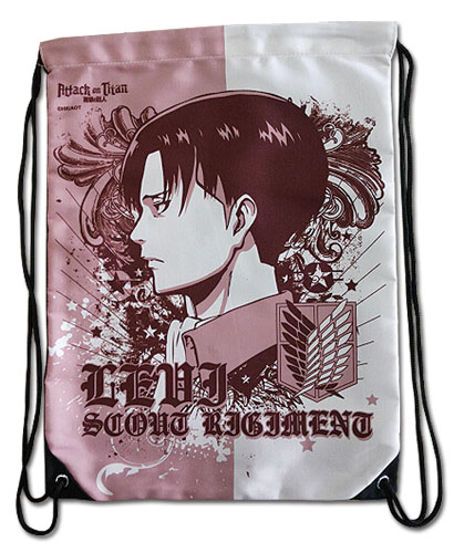 Attack On Titan - Levi Side Face Drawstring Bag, an officially licensed product in our Attack On Titan Bags department.