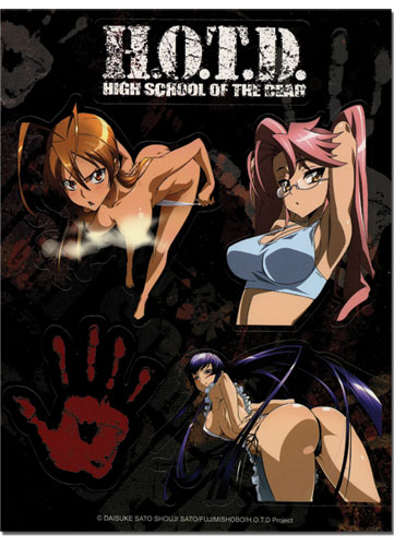 High School Of The Dead Group Sticker, an officially licensed product in our Everything Else Stickers department.