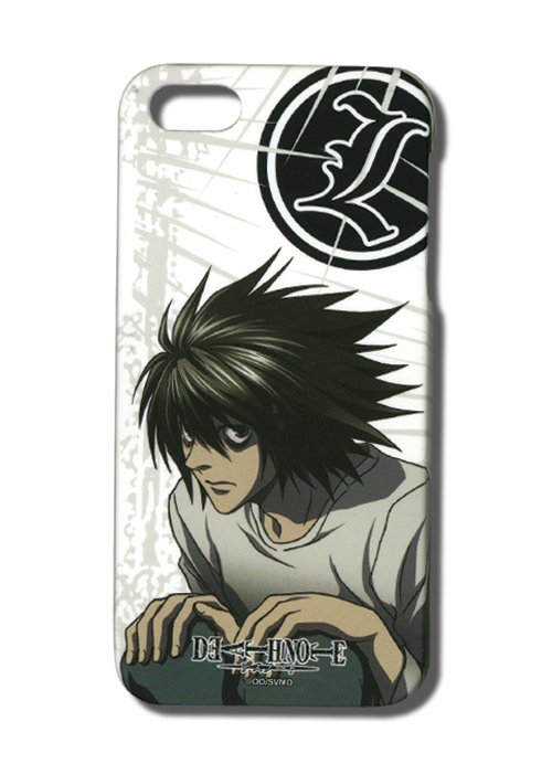 Death Note L & Logo Iphone 5 Case, an officially licensed product in our Death Note Costumes & Accessories department.
