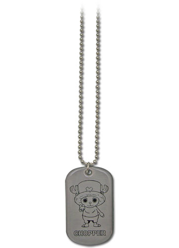One Piece Chopper Dog Tag Necklace, an officially licensed product in our One Piece Jewelry department.