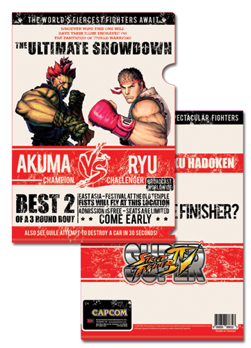 Super Street Fighter Iv Akuma Vs Ryu File Folder (5 Pcs Pack), an officially licensed product in our Super Street Fighter Binders & Folders department.