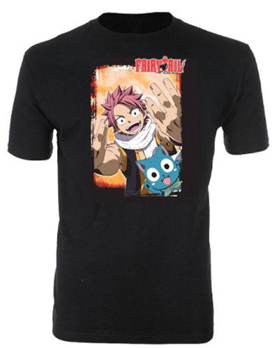 Fairy Tail - Natsu & Happy Men's Screen Print T-Shirt L, an officially licensed product in our Fairy Tail T-Shirts department.