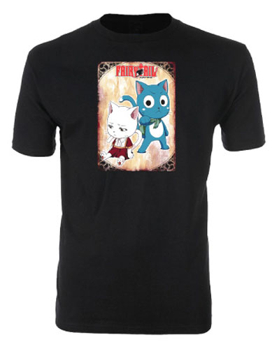 Fairy Tail - Happy & Carla Men's Screen Print T-Shirt L, an officially licensed product in our Fairy Tail T-Shirts department.
