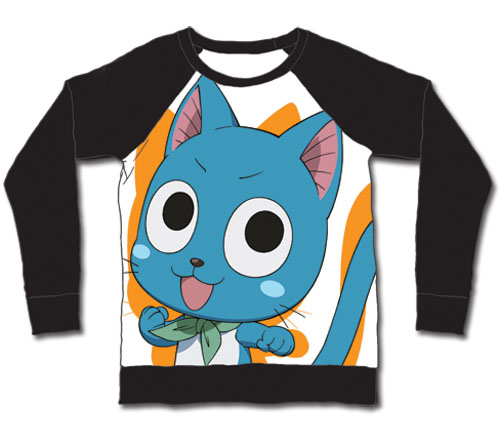 Fairy Tail - Happy Long Sleeve Shirt L, an officially licensed product in our Fairy Tail T-Shirts department.