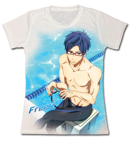 Free! - Rei Jrs. T-Shirt XXL, an officially licensed product in our Free! T-Shirts department.