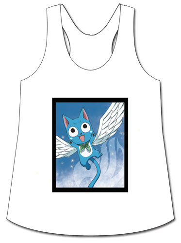 Fairy Tail - Flying Cat Tank Top L, an officially licensed product in our Fairy Tail T-Shirts department.