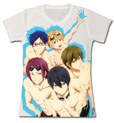 Free! - Group Jrs. T-Shirt M, an officially licensed product in our Free! T-Shirts department.