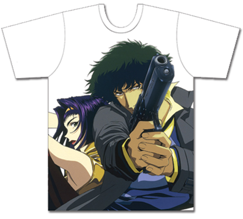 Cowboy Bebop - Faye & Spike Men's Sublimation Shirt M, an officially licensed product in our Cowboy Bebop T-Shirts department.