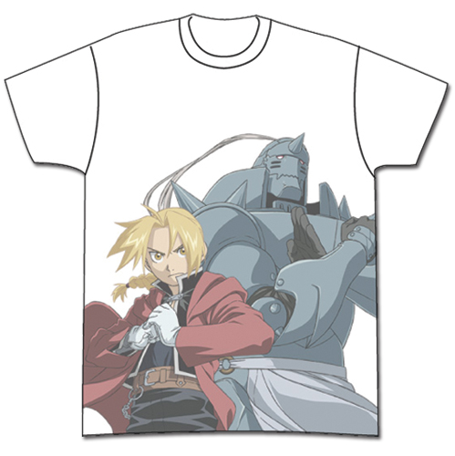 Fullmetal Alchemist Brotherhood - Al & Ed Men's Sublimation T-Shirt L, an officially licensed product in our Fullmetal Alchemist T-Shirts department.