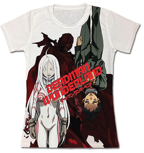 Deadman Wonderland - Key Art Jrs. Sublimation T-Shirt L, an officially licensed product in our Deadman Wonderland T-Shirts department.