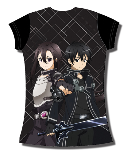 Sword Art Online Ii - Kirito & Asuna Jrs. T-Shirt L, an officially licensed product in our Sword Art Online T-Shirts department.