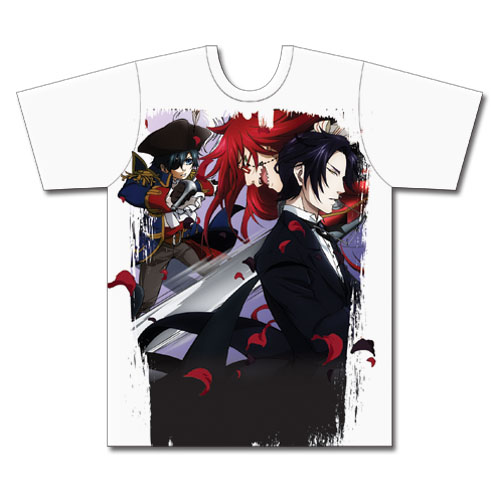 Black Butler 2 - Ciel, Grell & Claude Men's T-Shirt XL, an officially licensed Black Butler product at B.A. Toys.