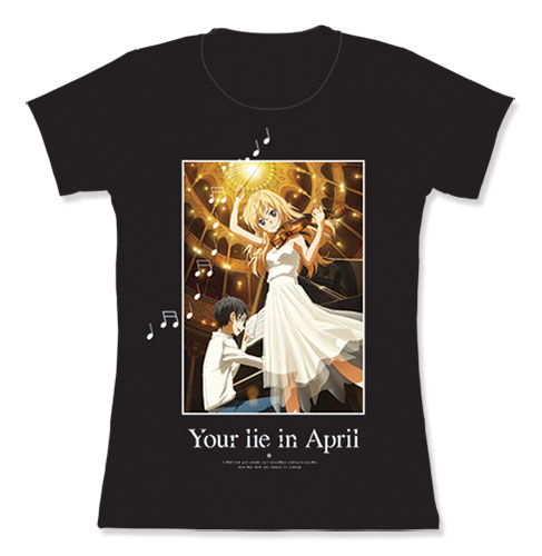 Your Lie In April - Kousei & Kaori Jrs. Sublimation T-Shirt L, an officially licensed product in our Your Lie In April T-Shirts department.