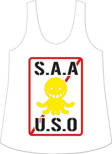 Assassination Classrom - Saauso Logo Tank Top L, an officially licensed product in our Assassination Classroom T-Shirts department.