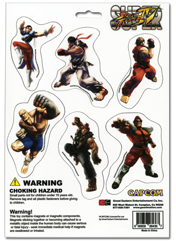 Street Fighter Iv Magnet Collection, an officially licensed product in our Street Fighter Magnet department.
