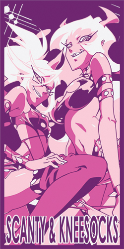 Panty & Stocking Scanty And Kneesocks Towel, an officially licensed product in our Panty & Stocking Towels department.
