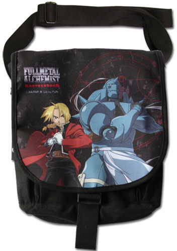 Full Metal Alchemist Brotherhood - Edward & Al Messenger Bag, an officially licensed product in our Fullmetal Alchemist Bags department.