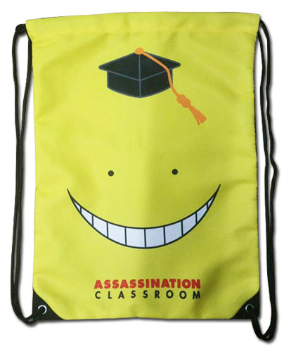 Assassination Classroom - Koro Sensei Drawstring Bag, an officially licensed product in our Assassination Classroom Bags department.