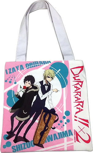 Durarara!! X2 - Lzaya & Shizuo Tote Bag, an officially licensed product in our Durarara!! Bags department.