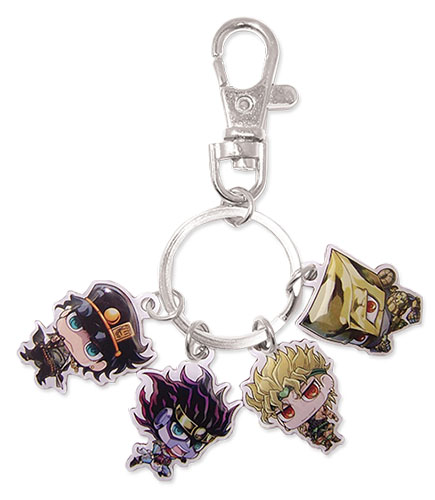 Jojo - Group Sd Metal Keychain, an officially licensed product in our Jojo'S Bizarre Adventure Key Chains department.
