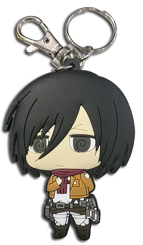 Attack On Titan - Sd Mikasa Dedicate Stance Pvc Keychain, an officially licensed product in our Attack On Titan Key Chains department.