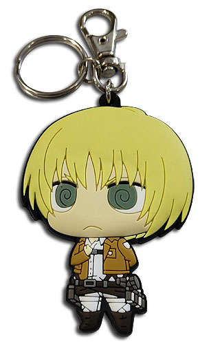 Attack On Titan - Sd Armin Dedicate Stance Pvc Keychain, an officially licensed product in our Attack On Titan Key Chains department.
