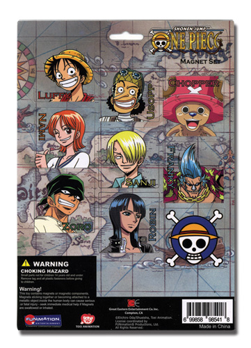 One Piece Group Magnet Sheet, an officially licensed product in our One Piece Magnet department.