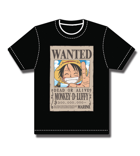 One Piece Luffy Wanted T-Shirt S, an officially licensed product in our One Piece T-Shirts department.