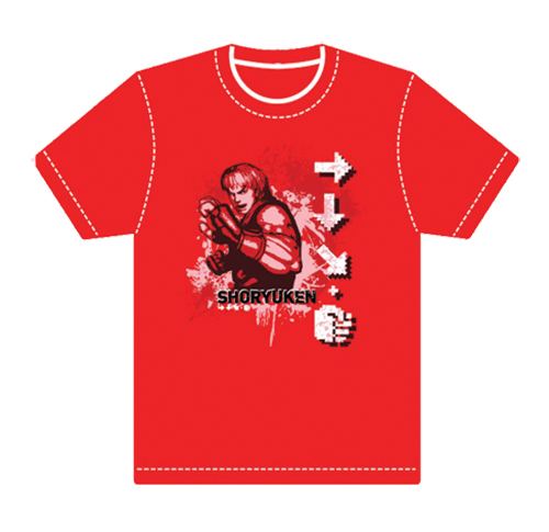 Super Street Fighter Ken Shoryuken T-Shirt L, an officially licensed product in our Super Street Fighter T-Shirts department.