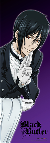 Black Butler - Sebastian Human Size Wallscroll, an officially licensed Black Butler product at B.A. Toys.