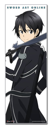 Sword Art Online - Kirito Human Size Wall Scroll, an officially licensed product in our Sword Art Online Wall Scroll Posters department.