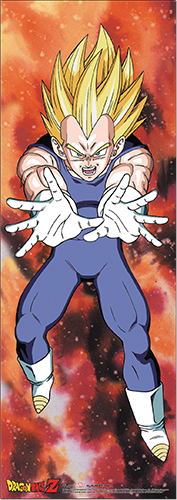 Dragon Ball Z - Vegeta Super Saiyan Human Size Wall Scroll, an officially licensed product in our Dragon Ball Z Wall Scroll Posters department.