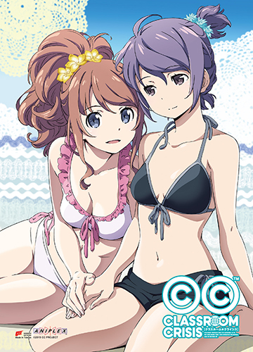 Classroom Crisis - Mizuki & Iris Swimwear Wall Scroll, an officially licensed product in our Classroom Crisis Wall Scroll Posters department.