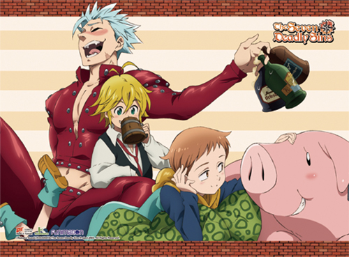 The Seven Deadly Sins - Group Wall Scroll, an officially licensed product in our The Seven Deadly Sins Wall Scroll Posters department.