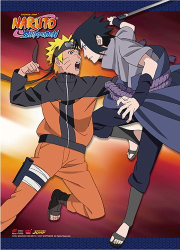 Naruto Shippuden - Naruto V.S Sasuke Wall Scroll, an officially licensed product in our Naruto Shippuden Wall Scroll Posters department.