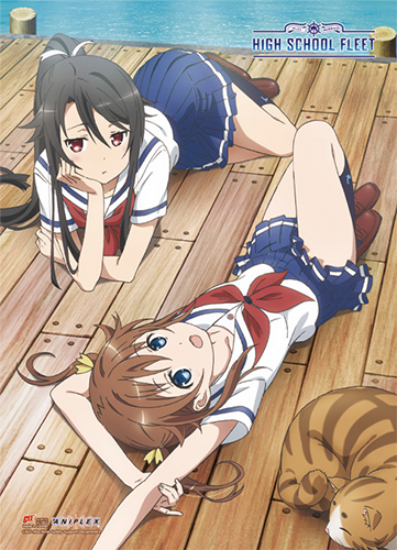 High School Fleet - Akeno, Mashino & Isoroku Wall Scroll, an officially licensed product in our High School Fleet Wall Scroll Posters department.