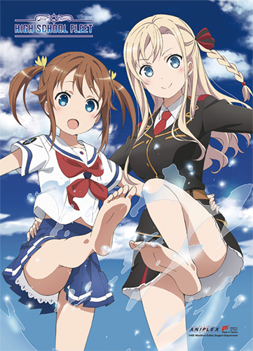 High School Fleet - Akeno & Wilhelmina Wall Scroll, an officially licensed product in our High School Fleet Wall Scroll Posters department.