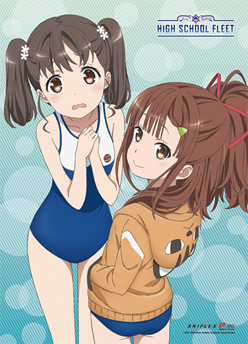 High School Fleet - Mei & Rin Wall Scroll, an officially licensed product in our High School Fleet Wall Scroll Posters department.