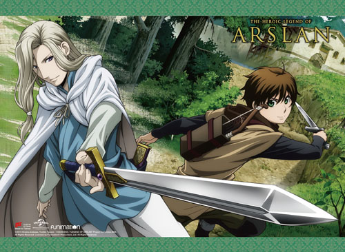 Heroic Legend Of Arslan - Narsus & Elam Wall Scroll, an officially licensed product in our Heroic Legend Of Arslan Wall Scroll Posters department.