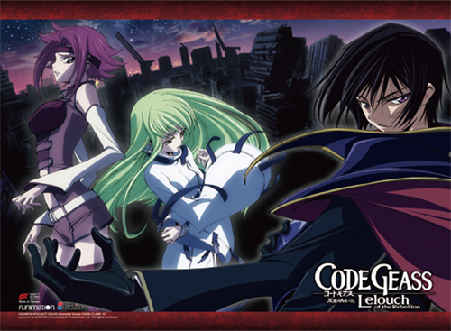 Code Geass - Lelouch & Kallen & Cc Wall Scroll, an officially licensed product in our Code Geass Wall Scroll Posters department.
