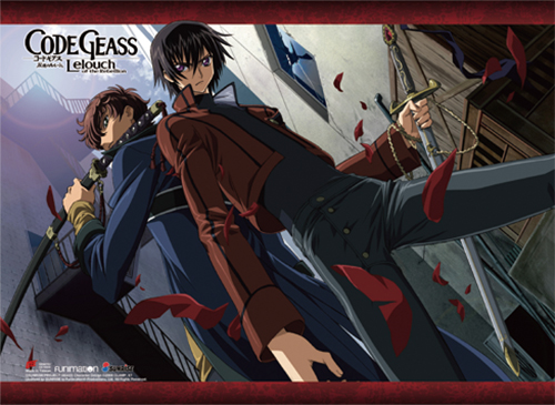 Code Geass - Lelouch & Suzaku 2 Wall Scroll, an officially licensed product in our Code Geass Wall Scroll Posters department.