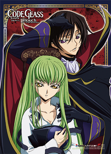 Code Geass - Lelouch & Cc Wall Scroll, an officially licensed product in our Code Geass Wall Scroll Posters department.